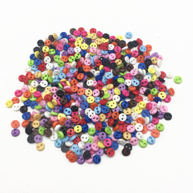 250pcs 4mm Mini Round/Heart Tiny Buttons Sewing Doll Clothes Making Button  Embellishments Scrapbook Cardmaking - AliExpress